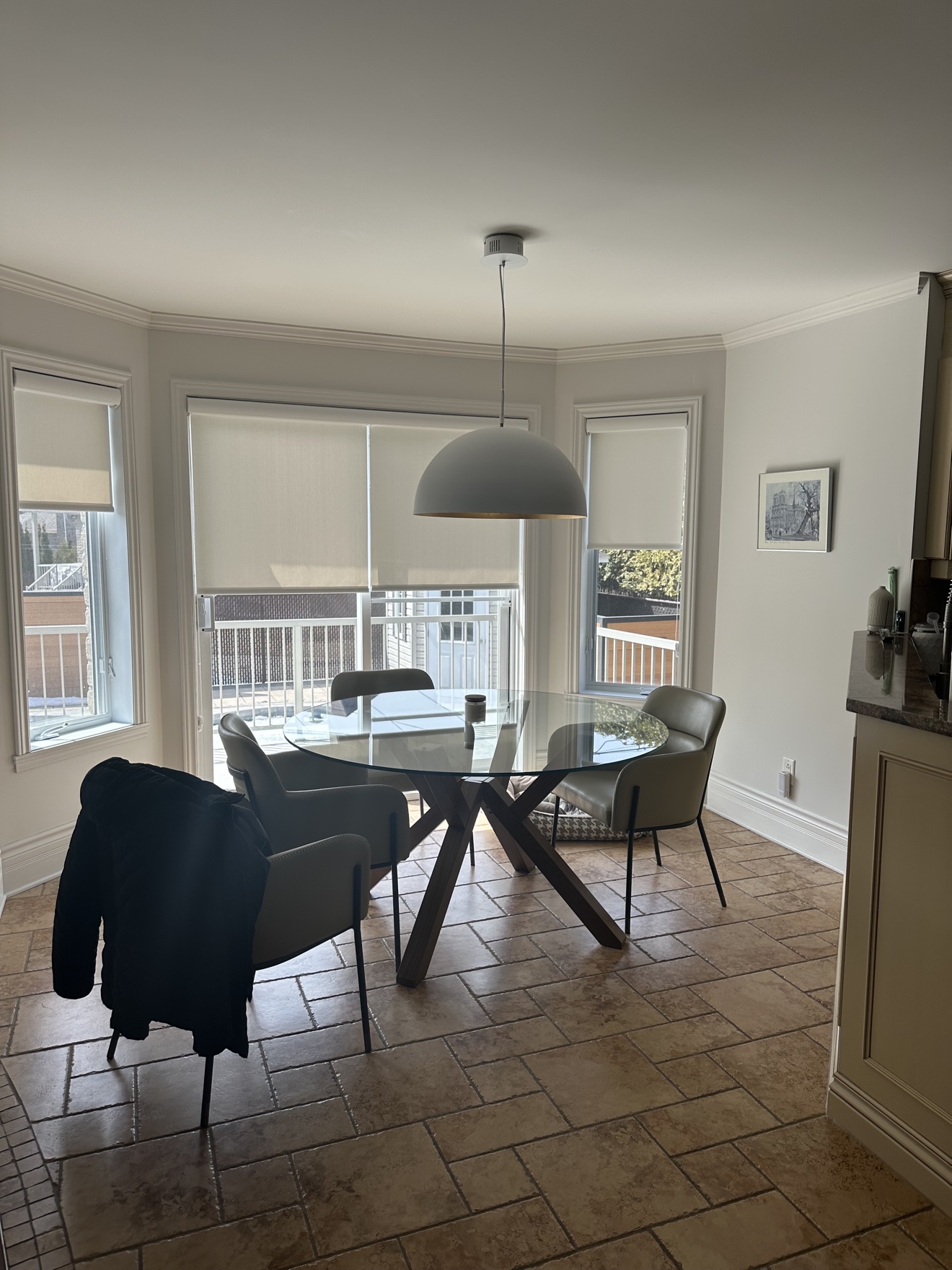 Dining nook before