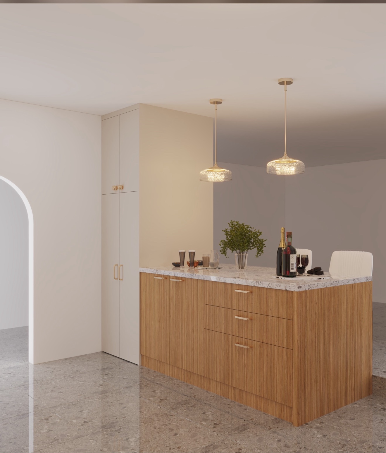 Kitchen island reverse