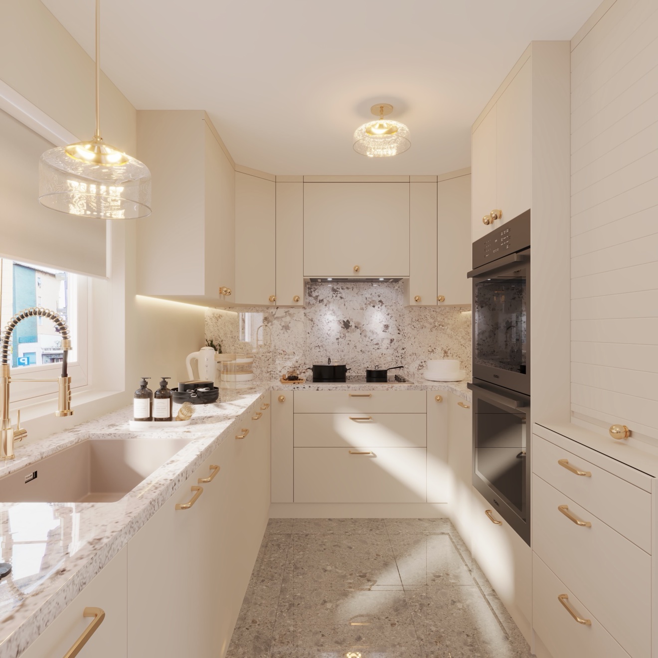 Kitchen stove corner