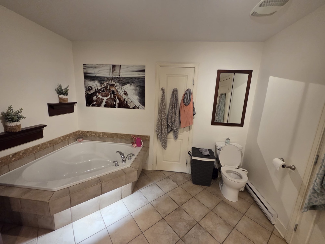 Tub area before